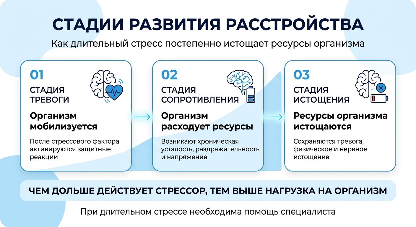 Лечение стресса в Зуевке инфографика